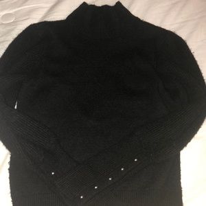 Black high neck sweater